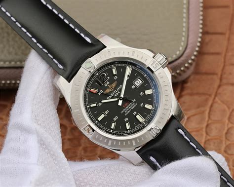 breitling leather band replica|Breitling leather band watch.